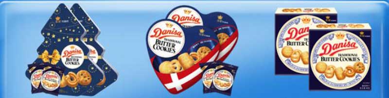 Danish cookie tin box