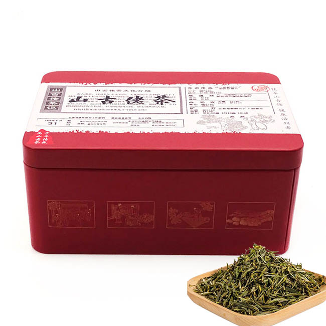 Black tea tin box packaging