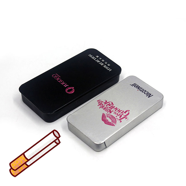 Custom sliding lid cigarette tin box