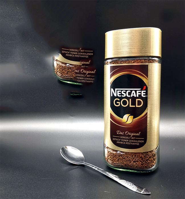 Nestle coffee can packaging