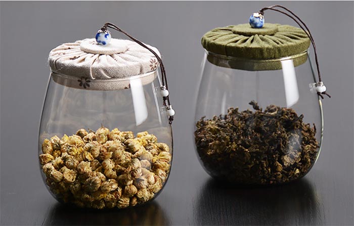 Candy Scented Tea Jar with Cloth Cover