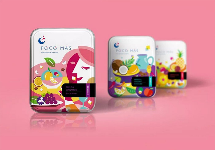 Chocolate candy tin box packaging
