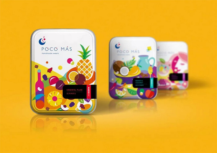 Soft candy tin box packaging