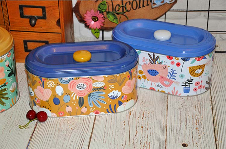 Oval lunch tin box series