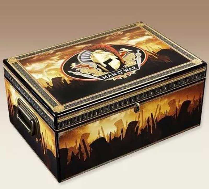 898 Hinged Lid Cigar Packaging Tin Box