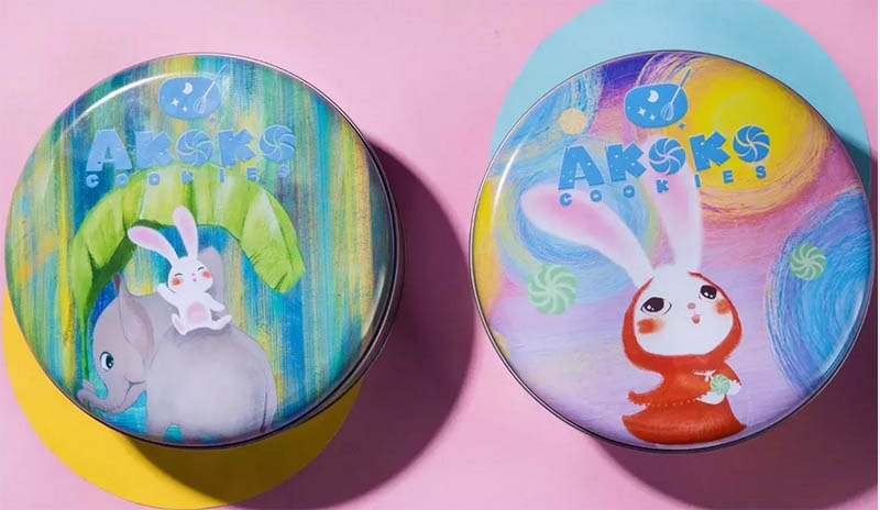 Easter Custom Butter Cookie Tin
