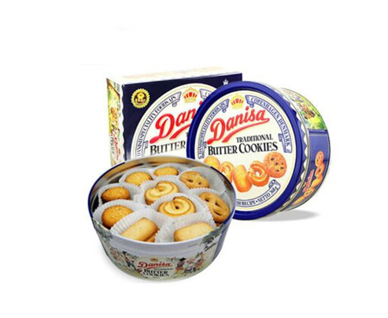 Danish cookie tin box supplier