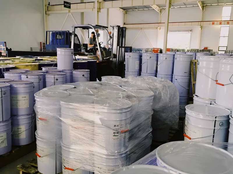 Paint stock area