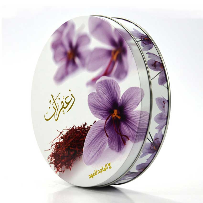 Promotional gift saffron tin box