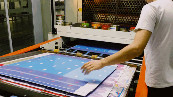Tin can printing process
