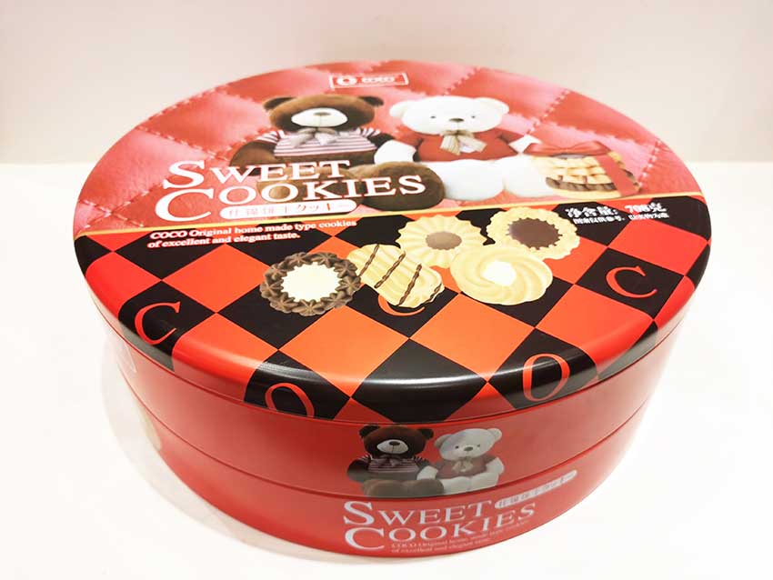 Biscuit tinplate packaging