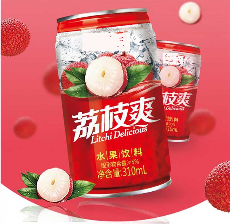 Fruit drink tin can