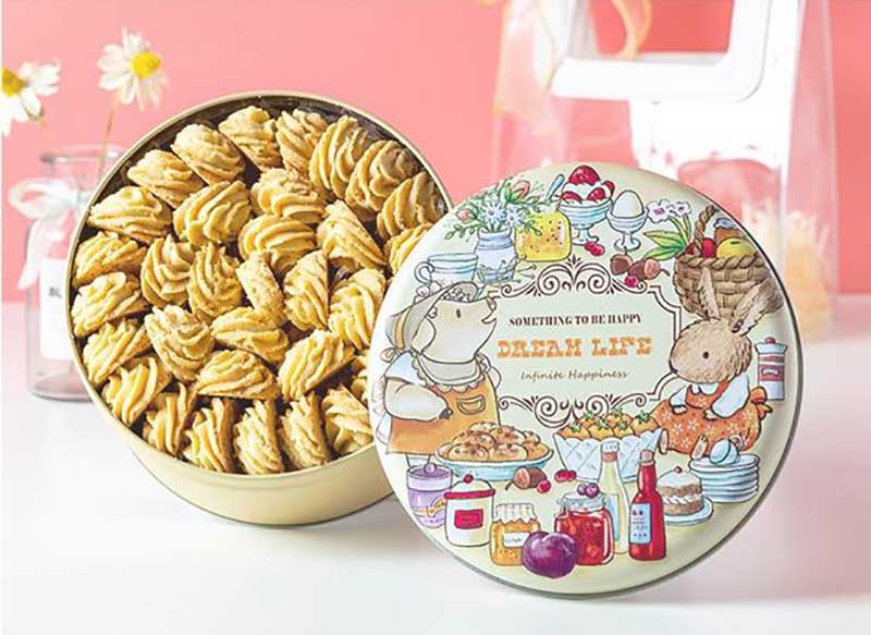 Gift cookie tin box