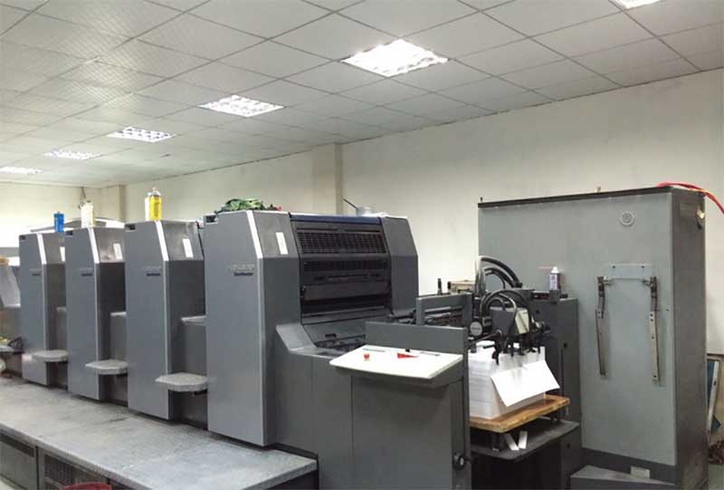 Metal coffee can printing process