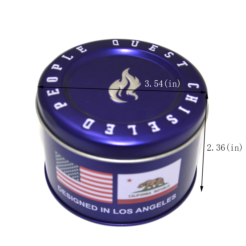 Round candle jar size in  USA