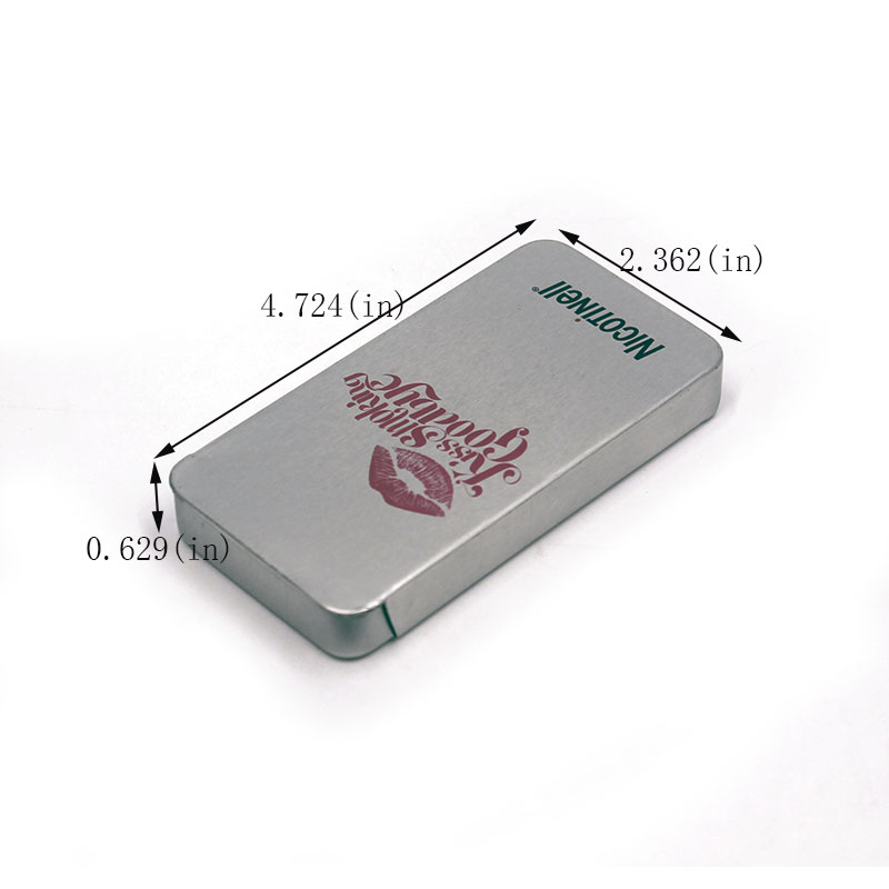 Customize the size of the tobacco tin box with sliding lid