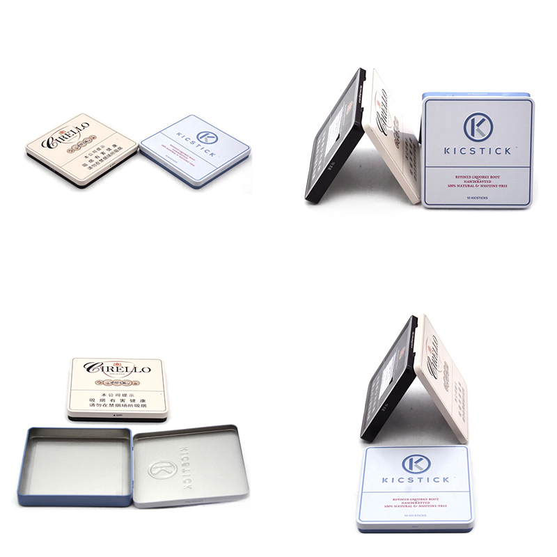 Square cigarette tin box series