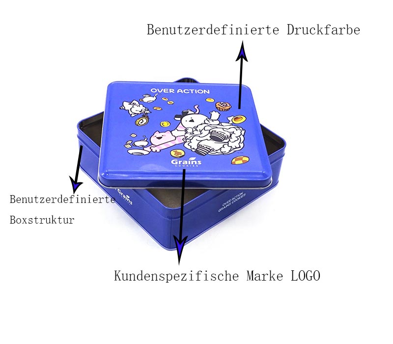 Benutzerdefinierte Keksgeschenkdose