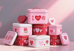 مجموعة من أفكار تصميم علب الصفيح لهدايا عيد الميلاد وعيد الحب ورأس السنة الجديدة