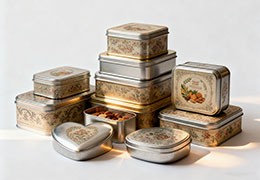 Rectangular Metal Box Packaging – Modern Design for Premium Goods